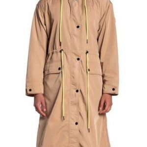 Bagatelle Sport Long Beige Tan Rain Jacket Size Extra Small